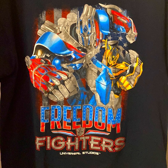 Transformers Freedom Fighters Graphic T-shirt Men Adult Large Black - Picture 2 of 4